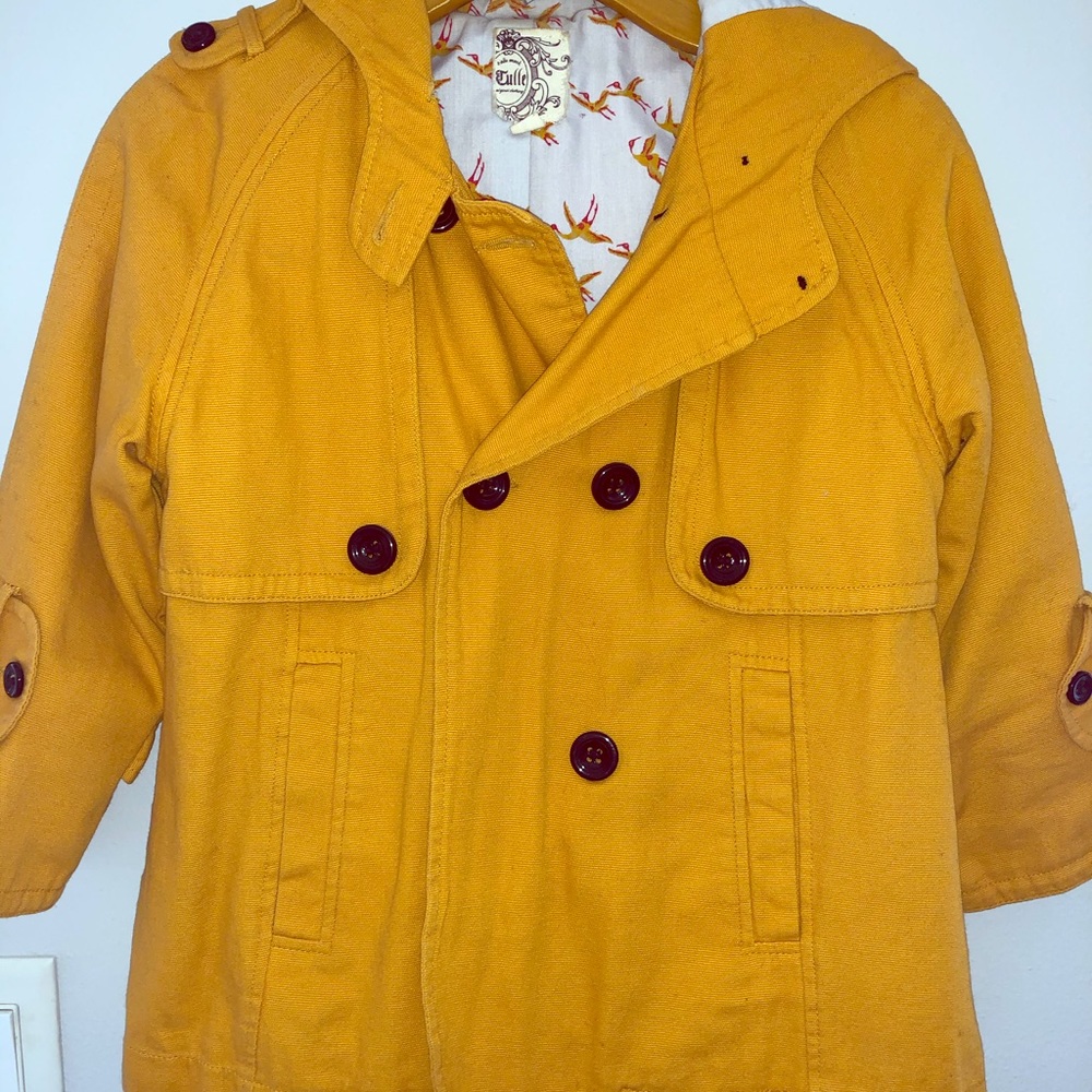 🔥Tulle Yellow pea jacket